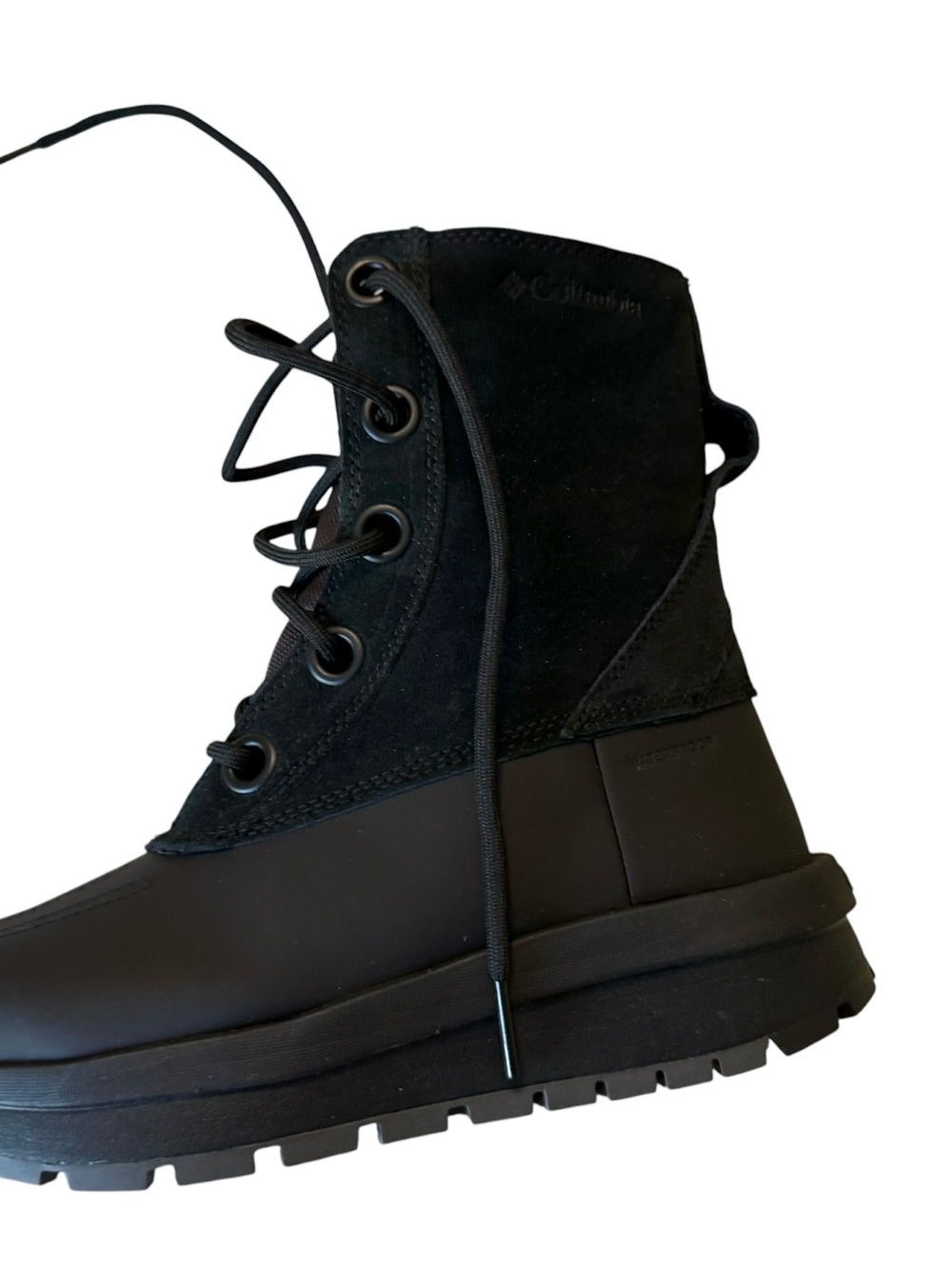 Columbia Moritza Shield Omni Heat Waterproof Snow Boots NIB Women’s 5 Black
